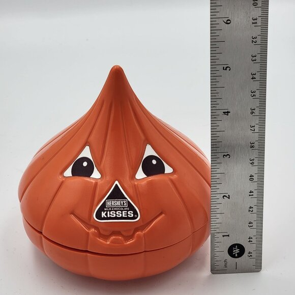 Vtg Hersheys 90s y2k Halloween decor Pumpkin-Shaped Candy Dish - Picture 9 of 10
